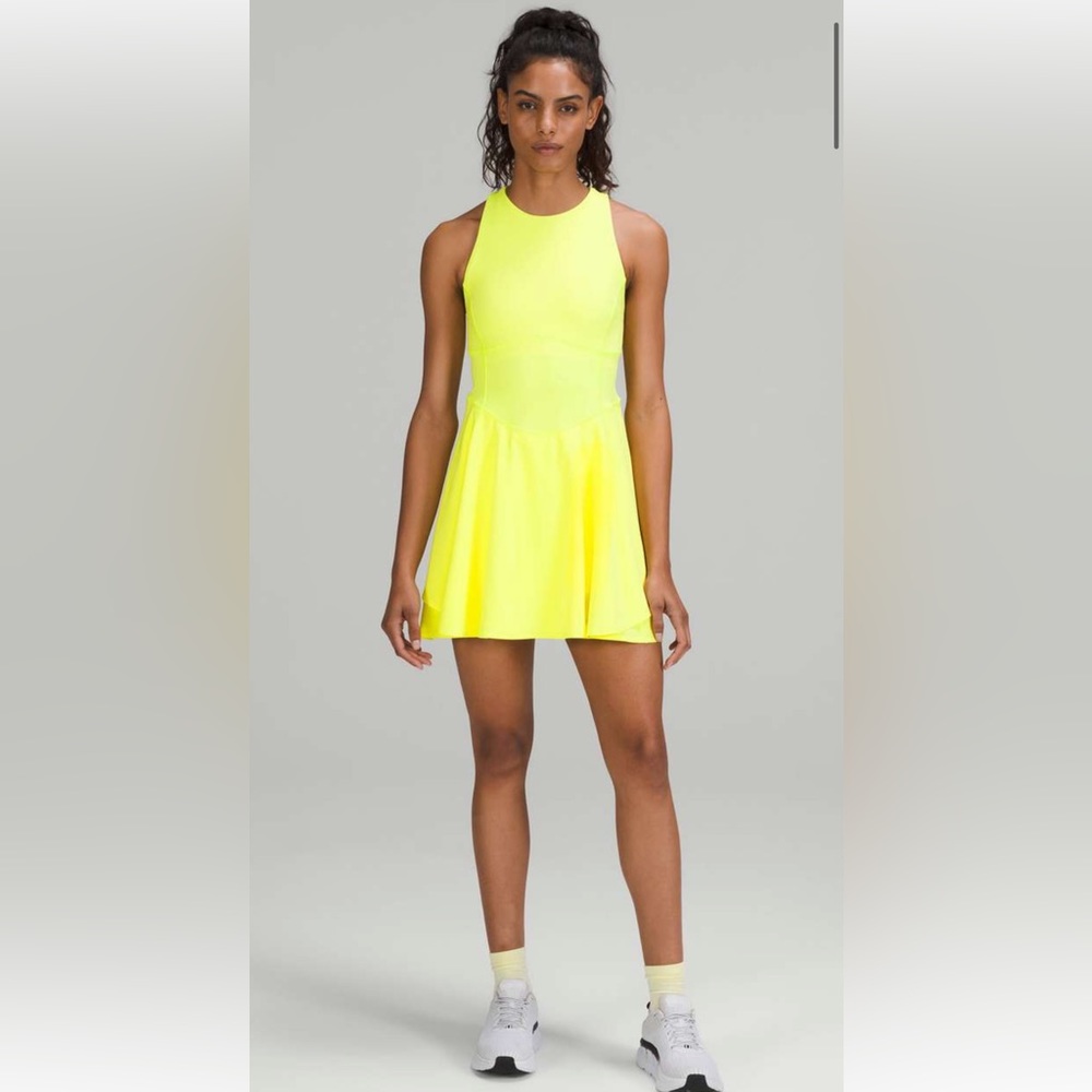 🍋 Lululemon Court Crush Dress - Electric Yellow Size 2 🍋